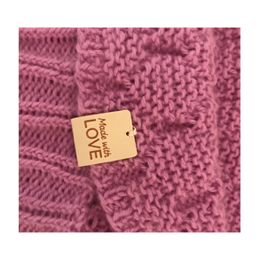 KANTMERKE - Made with LOVE - Hvit